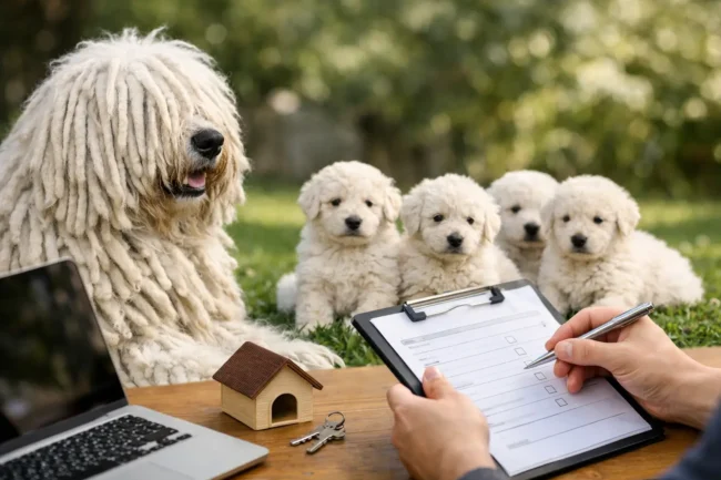 How to Reserve a Komondor Litter With Confidence