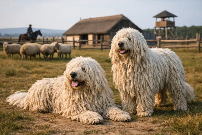 A Komondor Ranch Protection Story From Hungary