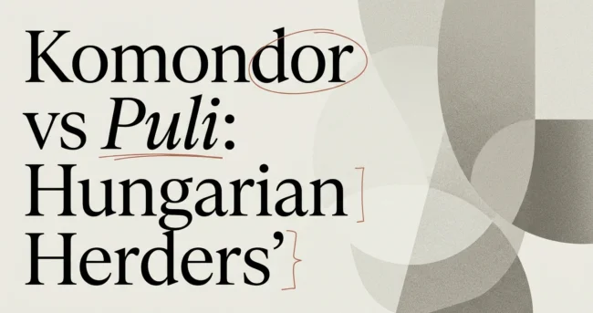 Komondor vs Puli: Which Hungarian Herder Fits You