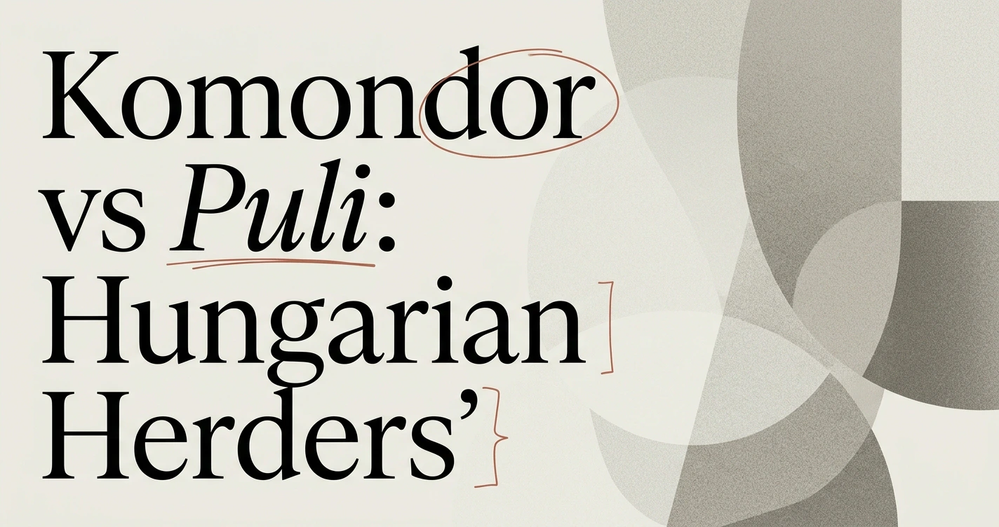 Komondor vs Puli: Which Hungarian Herder Fits You