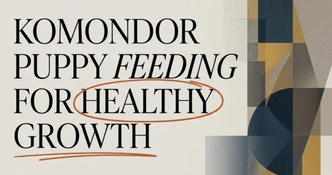 What to Feed a Komondor Puppy for Healthy Growth