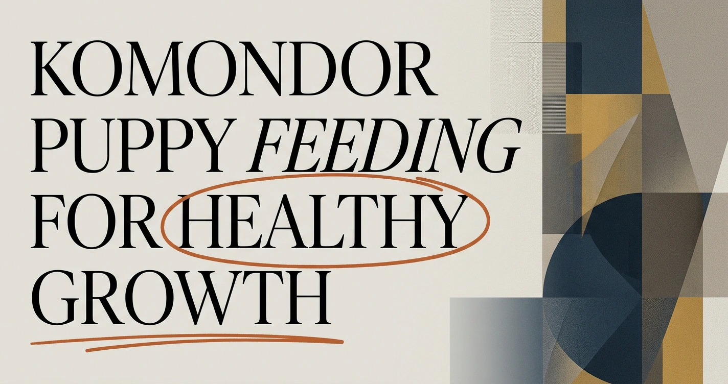 What to Feed a Komondor Puppy for Healthy Growth