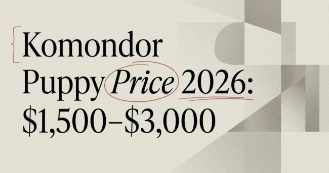 Komondor Puppy Price in 2026: What to Expect
