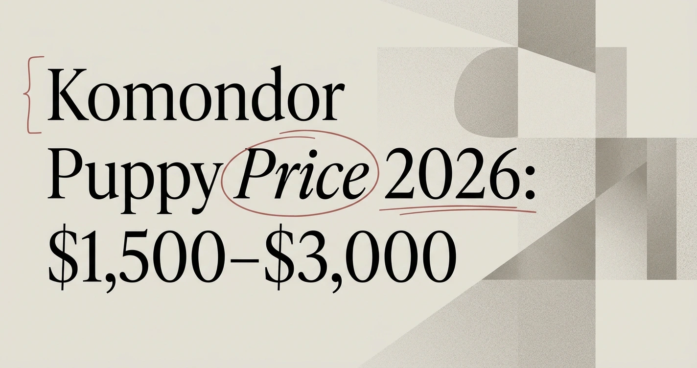 Komondor Puppy Price in 2026: What to Expect
