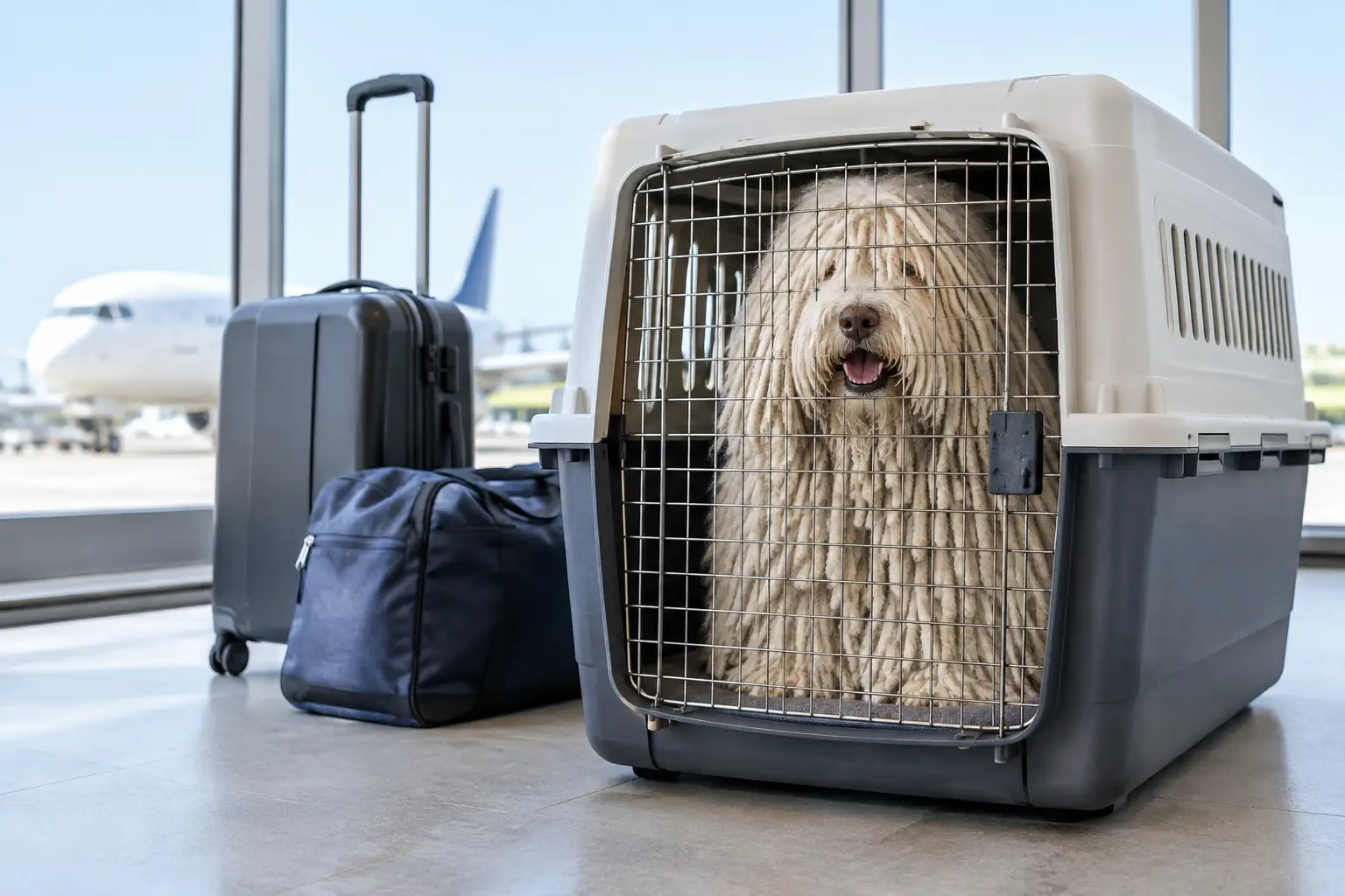 Komondor Travel Crate Guide for Safe Flights