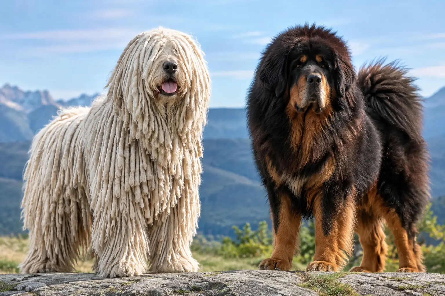 Komondor Versus Tibetan Mastiff: Which Guardian?